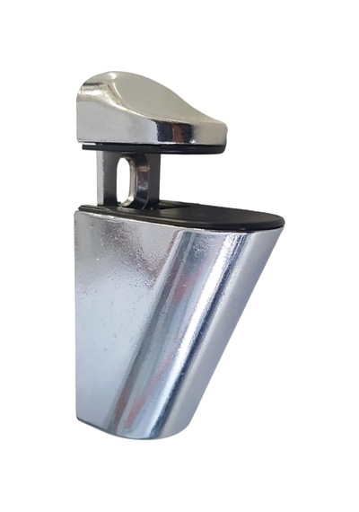 Pelikan Ayarlanabilir Etajer Cam Tutucu Ahşap Raf Tutucu Cam Etejeri Metal Vidalı Krom 4 Adet Belirtilmemiş