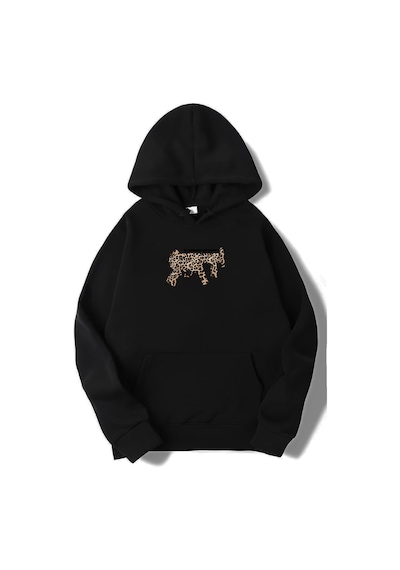 Brz Collection Unisex Oversize To Dominate And Protect Hodie Siyah Siyah