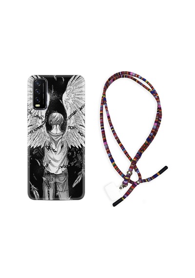 Vivo Y20 Kılıf Rasta Boyun Askılı Angel 1883