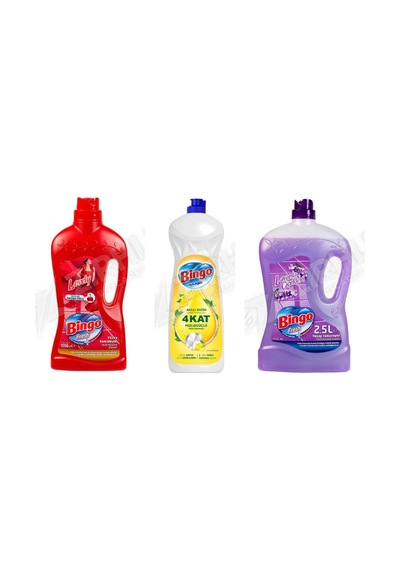 Bingo Yüzey Tem. Fresh 2.5 Lt + Bulaşık Deterjanı 650 Ml + Yüzey Tem. Fresh 2.5 Lt 3'lü Set Diğer