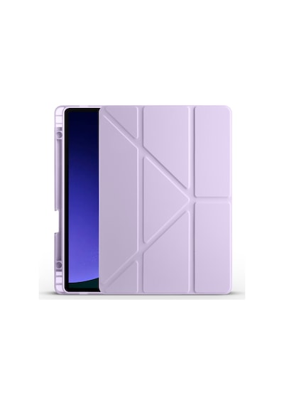 Galaxy Tab S10 Fe Kılıf Zore Tri Folding Kalem Bölmeli Standlı Kılıf Kapaklı Kılıf