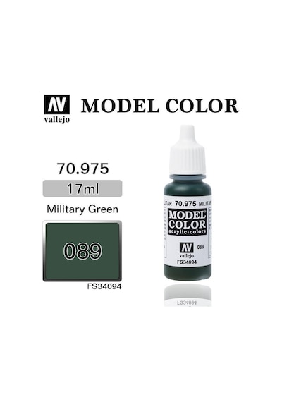 Vallejo 70975 18 Ml. 89 Military Green-matt, Model Color Serisi Model Boyası-31730