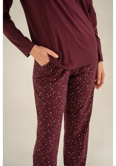 Arnetta Kadın Just Close Your Eyes Mor Uzun Kol Pijama Takım Ar3774-s-v1 Ar3774-s-v1