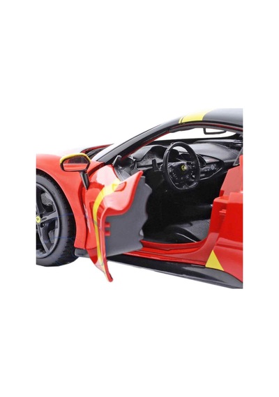 1:18 Ferrari Sf90 Stradale Assetto Fiorano Model Araba Açılabilir Kapılı Metal Koleksiyon Aracı