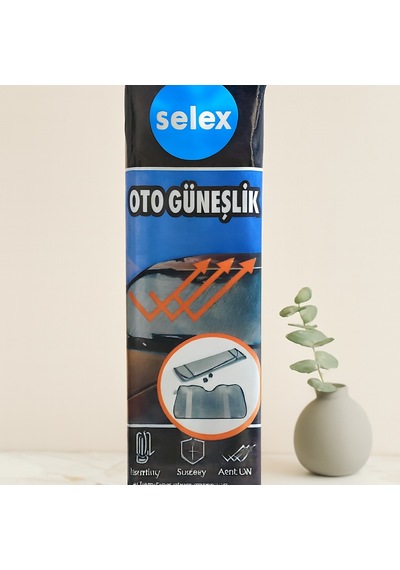 Vantuzlu Oto Güneşlik 130x60 Cm Balonlu Lüks