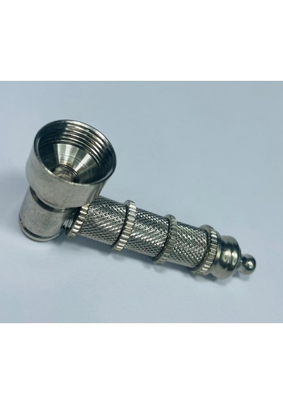 MetalikGri Full Metal Tırtıklı Pipo //7cm-11parça