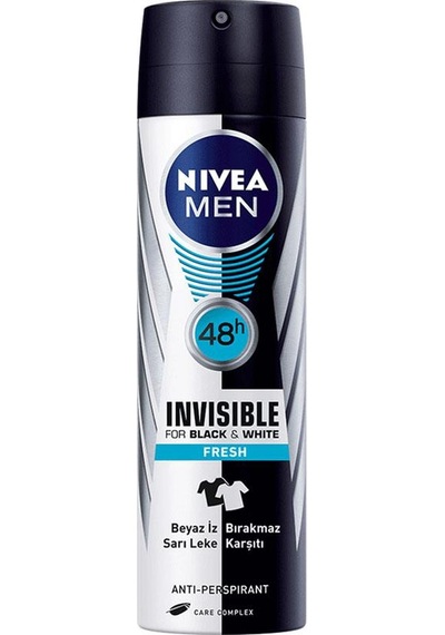 Nivea Invisible Black & White Fresh Erkek Sprey Deodorant 150 ML