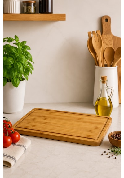 Cutler - Bambu Kesme Tahtası 32,5 Cm Bambu