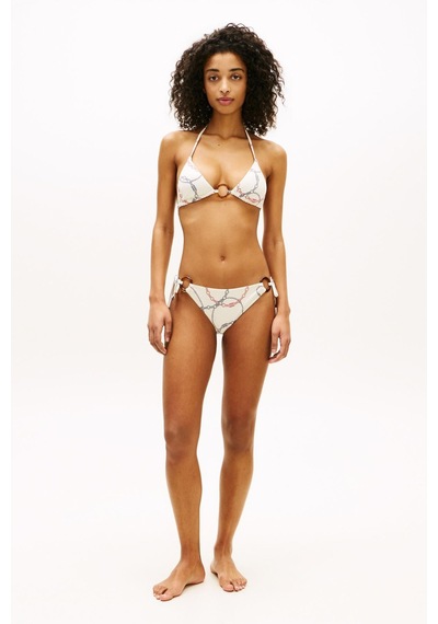 Tommy Hilfiger V İpli Yandan Bağlamalı Beyaz Bikini Altı-14821