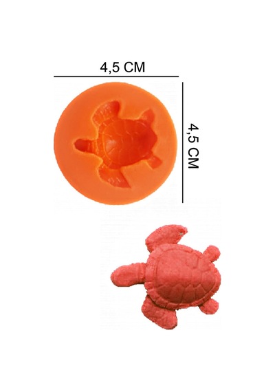Caretta Kaplumbağa Silikon Şeker Hamuru, Sabun, Mum Kalıp