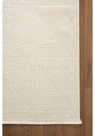 Quatro Qu014a Beyaz Halı Modern Desen Pamuk Taban Salon Halısı Yatak Odası Mutfak Koridor