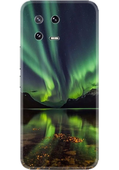 Xiaomi 13 Kılıf Resimli Desenli Baskılı Silikon Kuzey Işıkları 1327