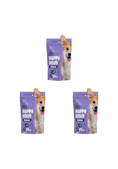 Happy Hour Sakinleşmeyi Destekleyici Köpek Ödül Si 60 Gr 3lü Paket