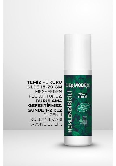 Dermodex Nemlendirici Ve Akneye Eğilimli Ciltler İçin Vücut Spreyi 200 Ml