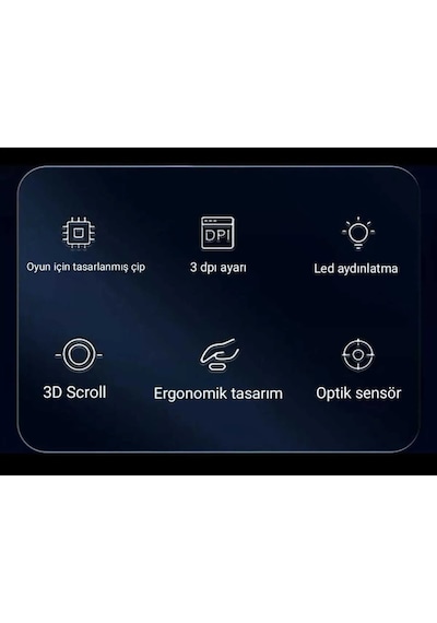 HP G100 1600 Dpı Usb Kablolu Optik Ledli Gökkuşağı Aydınlatmalı Oyuncu Mouse Beyaz