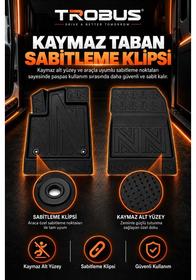 Citroen Berlingo Panelvan 2020 Carbon Desenli Premium 3d Havuzlu Oto Paspas 2 Parça Ön Takım