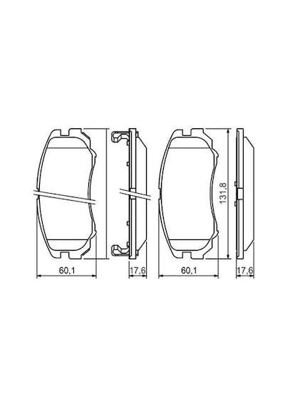 Hyundai Elantra 1.6Crdi 2006-2011 Bosch Ön Balata