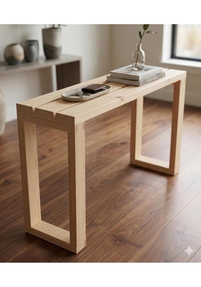 Naturel Ahşap Ladin Casual Dresuar