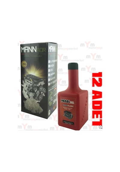 Mannbor Motor İçi Temizleyici 200Ml -İç Temizleme Katkısı X12