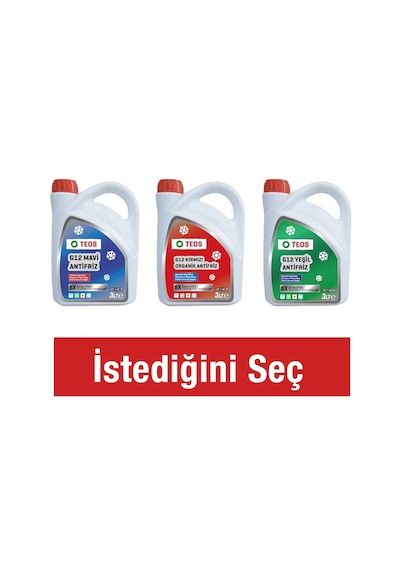 Teos -40 Derece Antifriz 3 L Kırmızı