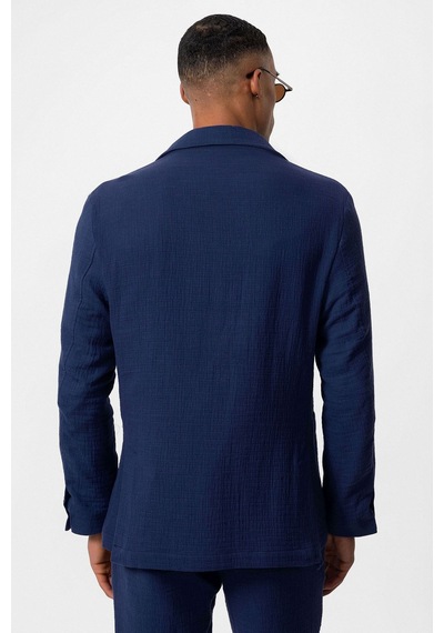 Antioch Astarsız Torba Cepli Erkek Blazer Ceket Lacivert