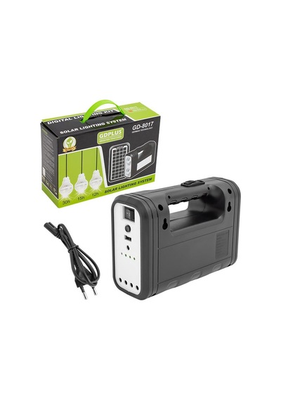 Xtechnx Cihan613548 Powermaster Gd-8017s Solar Panelli 3 Ampullü Solar Aydınlatma Sistemi