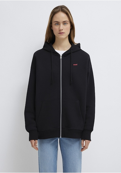 Mavi - Mavi Logo Baskılı Kapüşonlu Siyah Sweatshirt 1s10531-900 Siyah