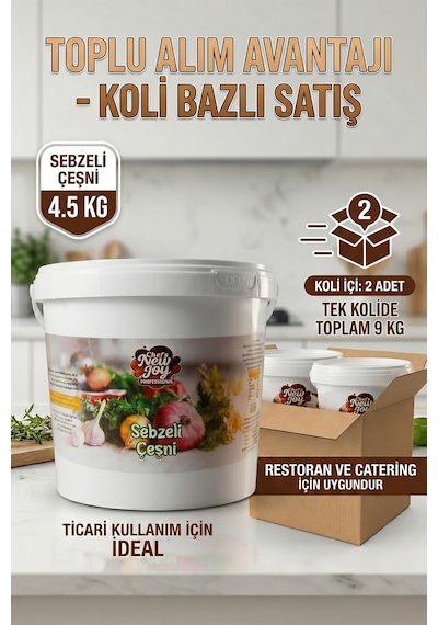 Sebzeli Çeşni 4500 G X 2 Adet - 1 Koli Koli Bazlı Avantaj Paketi