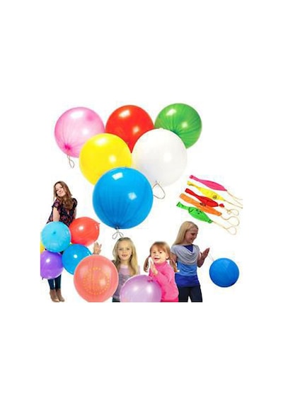 10 Adet İpli Punc Balon