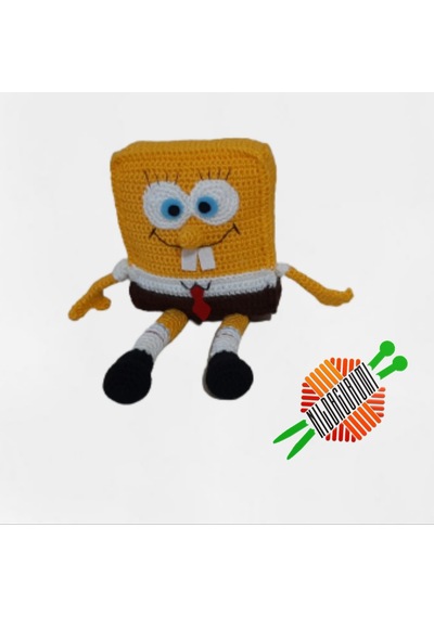 Amigurumi Örgü Oyuncak Sünger Bob