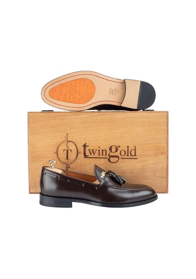 Twingold Loafer Açma Deri Ayakkabı - Twgp007 Kahverengi