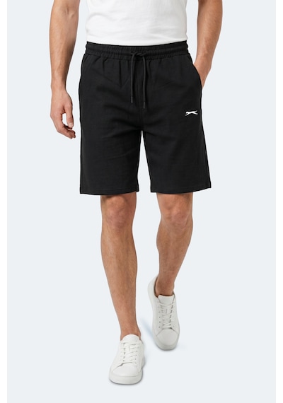 Slazenger Kasey Erkek Pamuklu Siyah Şort