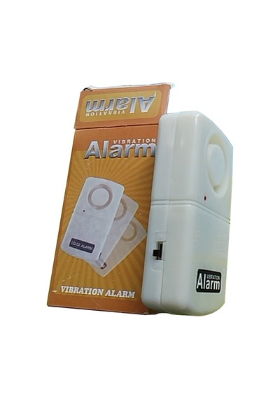 Mini Hırsızlık Önleme Güvenlik Sistemi 120db Titreşim Alarmı Kapı Penceresi İçin Beyaz