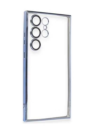 Samsung Galaxy  Uyumlu,  S24 Ultra Kılıf Razer Lensli Silikon - Gold