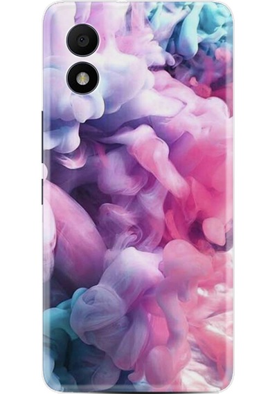 TCL 303 Kılıf Resimli Desenli Baskılı Silikon Pink Cloud 1305