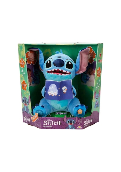 Sesli Karanlıkta Parlayan Masal Anlatan Stitch İnteraktif Peluş 34 Cm Mavi