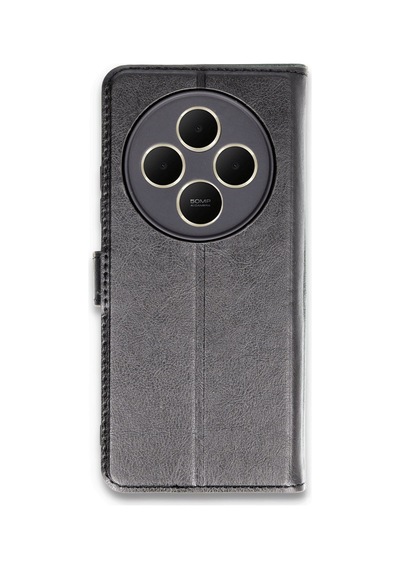 Xiaomi Redmi 14c Uyumlu Kılıf Trend S Plus Kapaklı Kılıf - Siyah
