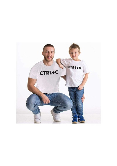 Tshirthane - Ctrl+C Ctrl+V Baba Oğul Kombini Tshirt Giyim