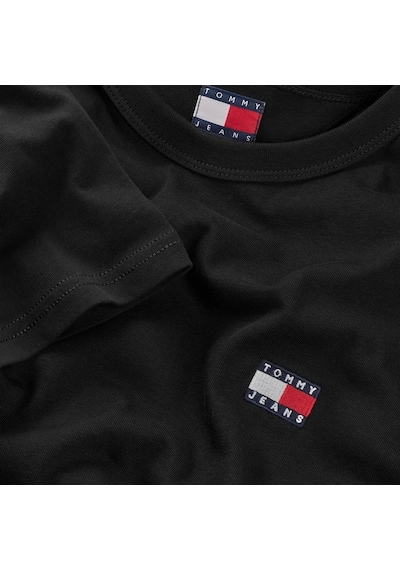 Tommy Hilfiger Tjm Reg Badge Tee Ext Erkek Siyah T-shirt - Dm0dm20322