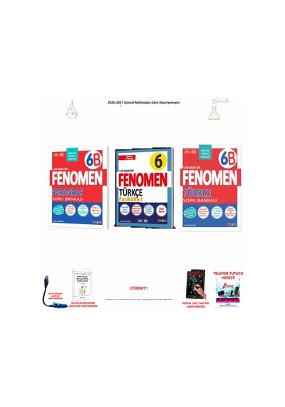 Fenomen 6. Sınıf Türkçe F6-097 6-097 3 Kitap Seti