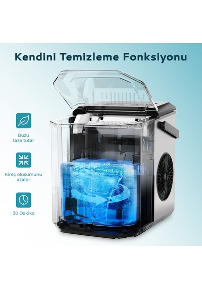 Bullet Kapsül Taşınabilir Buz Makinesi, Otomatik Temizleme, Hızlı Buz Yapma, Im011-bbl