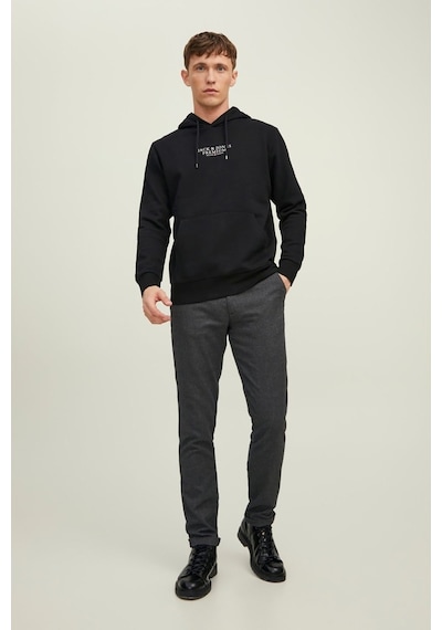Jack & Jones Erkek Kapüşonlu Sweatshirt Jprbluarchıe 63412216335 Siyah
