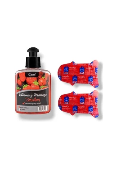 Caas Çilek Aromalı Masaj Yağı 100 Ml - Erkeklere Özel 6'lı - 2 Adet
