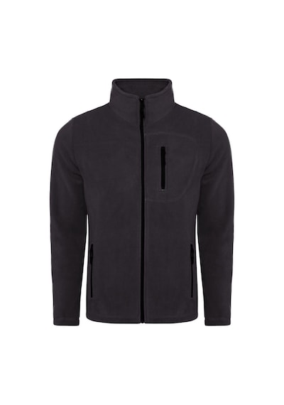 Genius Store Tam Fermuarlı 3 Cepli Outdoor Tactical Flecee Erkek Polar Ceket - Koyu Füme