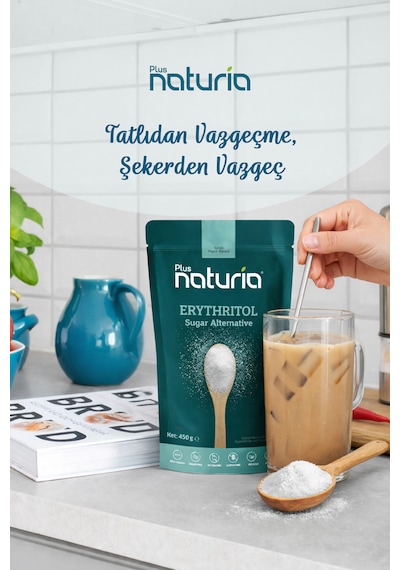 Eritritol Toz Tatlandırıcı %100 Bitkisel, Kalorisiz Ve Ketojenik Uyumlu , Vegan
