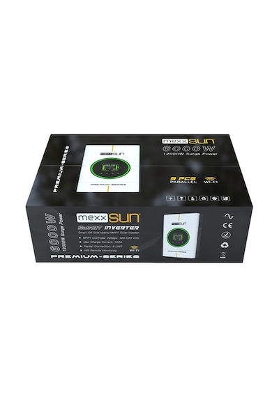 Mexxsun 48 V Volt 6000 W Watt 6 Kw Mppt Tam Sınus Akıllı Hibrit Dahili Wifi Inverter 220 Volt Çevirici Invertör