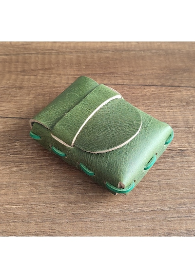 Sumerian Leather Craft  Deri Sigara Kılıfı Yeşil