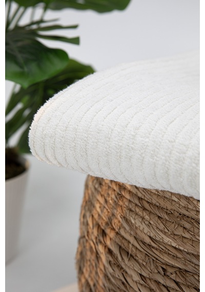 Line Luxury Pamuklu Banyo Havlusu 100x150 - Krem Krem
