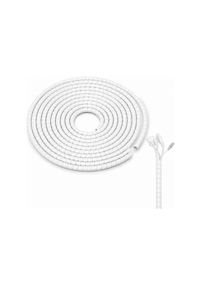 Spiral Kablo Kanalı Kablo Düzenleyici Toplayıcı 16mm Genişlik 1 Metre Uzunluk Beyaz Al5467