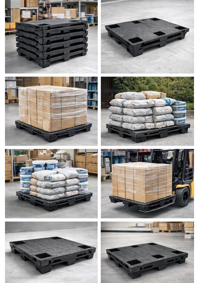 Plastik Palet İç İçe Geçmeli 80 60 13 Cm